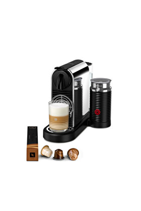 Nespresso D145 Citiz Platinum Bundle Espresso Kahve Makinesi Titan + Süt Köpürtücü