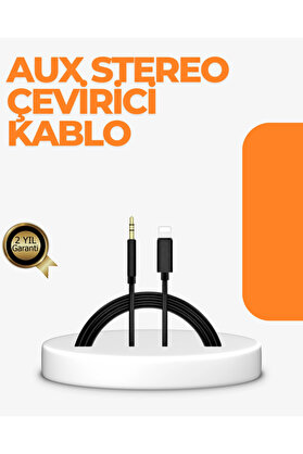 Buti̇k Li̇ghtni̇ng Gi̇ri̇şli̇ Ci̇hazlar İçi̇n 3.5Mm Aux Ses Kablo Dönüştürücü 1M
