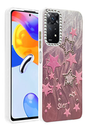 Buti̇k Harmonyaura Xi̇aomi̇ Redmi̇ Note 12 Pro 4G Kılıf Blade Aynalı Desenli̇ Kapak - Desen 7