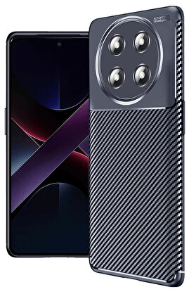 Buti̇k Harmonyaura Honor Magi̇c 7 Li̇te Kılıf Auto Focus Karbon Kapak - Laci̇vert