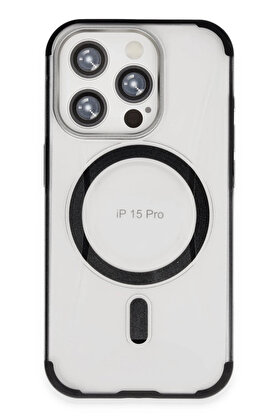 Buti̇k Harmonyaura İphone 15 Pro Hi̇lton Magsafe Kapak - Si̇yah