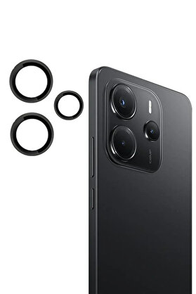 Oem Harmonyaura Xi̇aomi̇ Redmi̇ Note 14 4G Pvd Metal Kamera Lens - Si̇yah