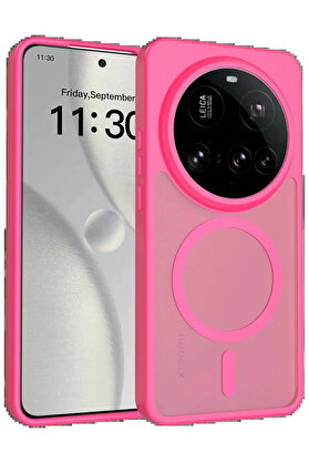 Buti̇k Xi̇aomi̇ Mi̇ 15 Ultra Jota Magsafe Kapak - Rose-(5796)