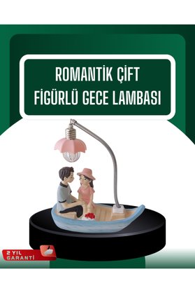 Home El Ele Tutuşan Çift Figürlü Dekoratif Gece Lambası Romantik Tasarım