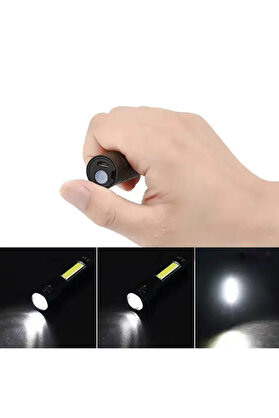 Evi̇mdeyokyok Mi̇ni̇ Çok Güçlü Şarjlı El Feneri̇ (Xpe-Cob Led ) Wt-030
