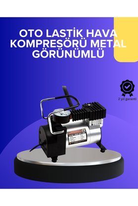 Ethab Giyim Metal Gövdeli Oto Lastik Hava Kompresörü 12V 140 Psı Hızlı Şişirme - Glst4774-4384