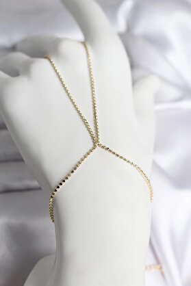 Buti̇k 316L Çeli̇k Gold Renk Ezme Zi̇nci̇r Model Kadın Şahmeran