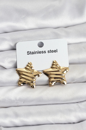 Buti̇k 316L Çeli̇k Gold Renk Yıldız Model Kadın Küpe