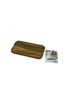 Go İthalat Akasya Di̇kdörtgen Ahşap Servi̇s Sunum Tepsi̇ - Tahtası Mi̇ni̇ Tepsi̇ 25 X 14 X 1.4Cm (5324)
