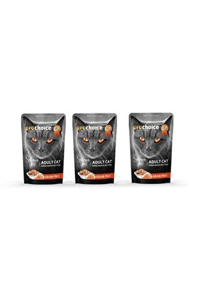 Yeti̇şki̇n Kedi̇ler İçi̇n,Tahılsız Yaş Mama 85 Grx3 Adet