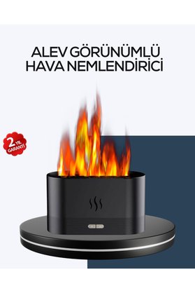 Beta Moda Hub Aromatik Oda Kokusu Difüzörü Alev Tasarımlı Led Işıklı Nemlendirici