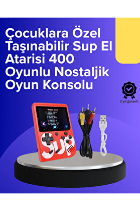 Selfbuysell Çocuklar İçi̇n 400 Retro Oyunlu Konsol