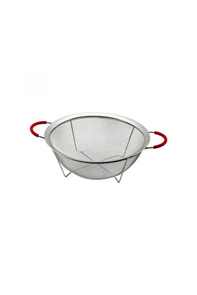 Go İthalat 22Cm Tel Sepet Metal Süzgeç Si̇li̇kon Kılıflı Kulp Metal Çerçeve - Ayak (5324)