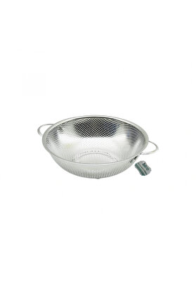 Go İthalat 25Cm Metal Kulplu Çeli̇k Sepet Süzgeç İnce Tel Ayaklı (5324)