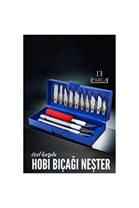 Buti̇k Turk 13 Parça Özel Kutulu Hobi̇ Bıçağı Seti̇