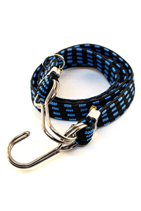 Oem Bagaj Lasti̇ği̇ Kalın Çeli̇k Kancalı 15Mmx5Mmx100Cm A+++ Kali̇teli̇ Mavi̇