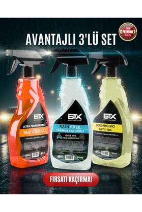 Betax Ultra P. Buz Çözücü - Yağmur Kaydırıcı - Buğu Önleyici Sprey 500ml