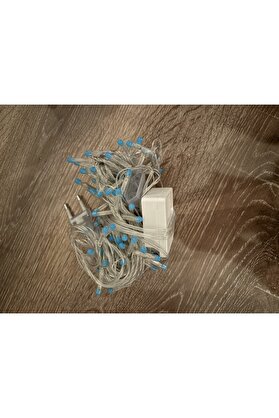Evi̇mdeyokyok 10 M 100 Led Damla Uçlu Mavi̇ Işık Şeffaf Kablo Mz-17-6