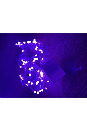 Evi̇mdeyokyok 10 M 100 Led Damla Uçlu Pembe Işık Şeffaf Kablo Mz-17-9