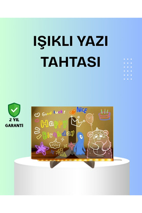Toptan Bulurum Yaratıcı Çizim Ve Mesajlar İçin Led Işıklı Renkli Tahta