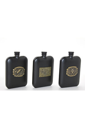 Evi̇mdeyokyok Paslanmaz Çeli̇k Kabartmalı Tekli̇ 6 Oz Matara Alk2666