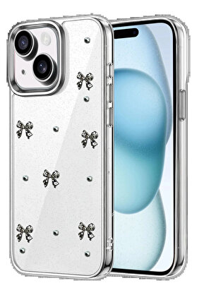 Buti̇k Apple İphone 15 Fi̇yonk Desenli̇ Kapak - Desen 10-(5796)