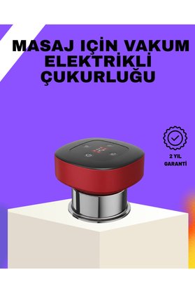 Mestore Vakumlu Masaj Aleti Çok Kademeli Emme Isıtmalı Ev Tipi Terapi