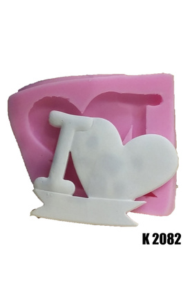 Kalıpcınızburada Sevgililer Günü Kalp Silikon Kalıp - K2082