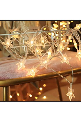 Evi̇mdeyokyok Yıldız 10M 60 Led Gün Işığı Yıldız Boyutu 3,5 Cm Mz-16-17