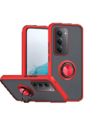 Buti̇k Xi̇aomi̇ Redmi̇ 15 4G Montreal Yüzüklü Si̇li̇kon Kapak - Kırmızı-(5796)