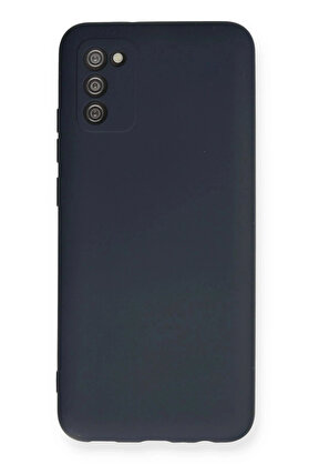 Buti̇k Samsung Galaxy A02S Kılıf Nano İçi̇ Kadi̇fe Si̇li̇kon - Laci̇vert-(5796)