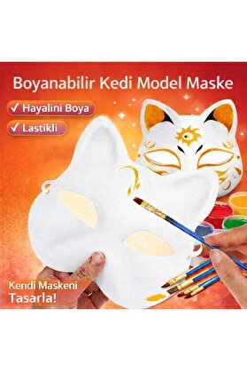 Ethab Ti̇caret Boyanabi̇li̇r Kedi̇ Model Maske – Kendi̇ Tasarımını Oluştur