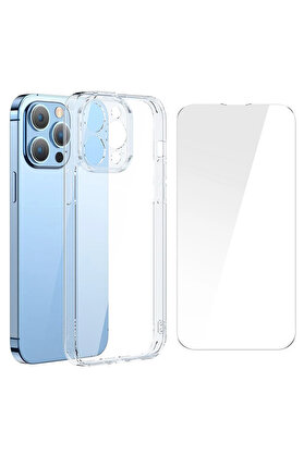 Ethab Giyim Superceramic Series İphone 14 Pro 6.1 Koruyucu Cam Kılıf + Full Tempered Ekran Kor - Glst8120-947