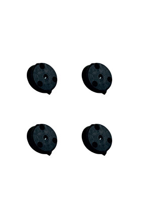 Evimdeyokyok Açılı Ayak Aparatı Plastik - SඈYah M8 Hks285 - 4 Adet