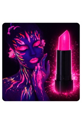 Evi̇mdeyokyok Uv Neon Pembe Ruj – Karanlıkta Parlayan Makyaj Boyası