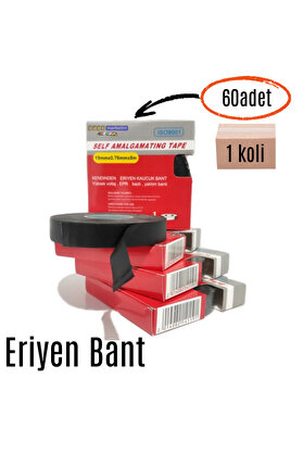 Evi̇mdeyokyok Eri̇yen Bant Kauçuk Bant Yalıtım Bantı 19Mm X 0.80Mm X 8Mt (60Adet) 1Koli̇ Tdrtr