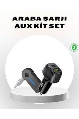Ethab Giyim Bluetooth Aux Çevirici Ve Pd Destekli Araç Şarj Cihazı 2’Li Set - Glst5621-1536
