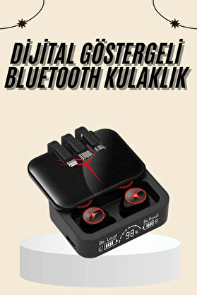 Epilons Kablosuz Şarj Göstergeli Powerbank Özellikli Bluetooth Kulaklık Çağrı Cevaplayabilen