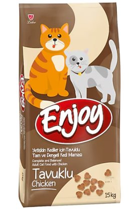 Enjoy Yetişkin Kediler için Tavuklu Tam ve Dengeli Kedi Maması 15 kg