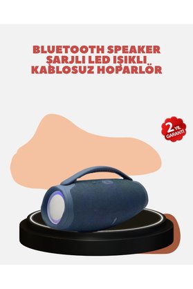 Epilons Renkli Led Efektli Suya Dayanıklı Taşınabilir Hoparlör