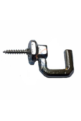 Evimdeyokyok Vidalı Kanca, Askı Büyük - 15X23Mm, Nikel - 1 Adet