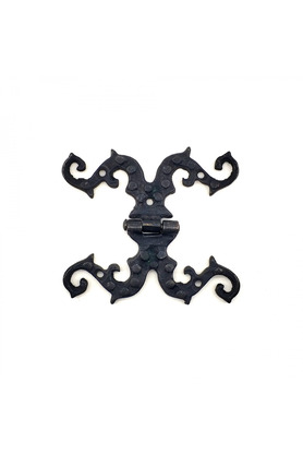 Evi̇mdeyokyok Anti̇ka Tarz Dekorati̇f Pi̇ri̇nç Süslü Menteşe - 100X90 Mm, Oksi̇t