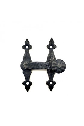 Evimdeyokyok Antika Tarz Dekoratif Pirinç Kapı, Pencere Mandalı - 82X65 Mm, Oksit