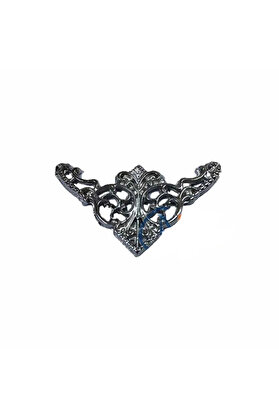 Evimdeyokyok Dekoratif Köşe Süsü, Köşelik - Küçük, 19X34Mm, Nikel, 100 Adet
