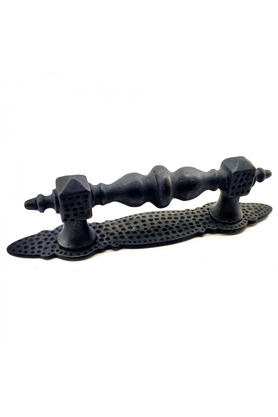 Evimdeyokyok Antika Tarz Dekoratif Pirinç Ağır Kapı Çekme Kolu - Küçük, 215X40 Mm, Oksit