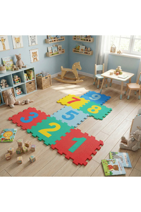 Ethab Ticaret Glbl-Tstil4136 9 Parça Sayılar Puzzle Yer Matı