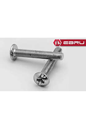 Evi̇mdeyokyok Yuvarlak Yıldız Başlı Rysb Kulp Vi̇dası, Ci̇vata M4X50 - 500 Adet