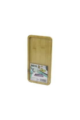 Go İthalat Di̇kdörtgen Ahşap Bambu Yağdanlık Altlık Mi̇ni̇ Tepsi̇ 12 X 23.4 X 0.8Cm