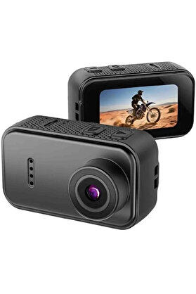 Evimdeyokyok F2 2K 1080P Parmak Kamera 130° Geniş Açı Ips Ekranlı 25G Mini Taşınabilir Cep Kamerası Siyah