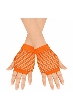 Ethab Ti̇caret 80’Ler 90’Lar Retro Neon Tcu Fi̇le Parmaksız Kısa Eldi̇ven 11 Cm